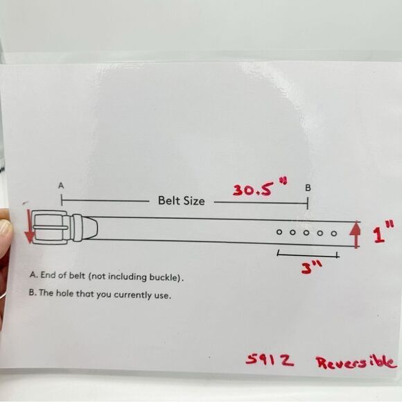 Vintage Y2K Brighton Brown & Black Reversible Croc Embossed Leather Belt Medium‎ - Picture 12 of 12